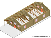 Ganze Häuser aus WPCs (Wood Plastic Composites)